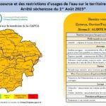 Restrictions en matière de ressources en eau sur la commune