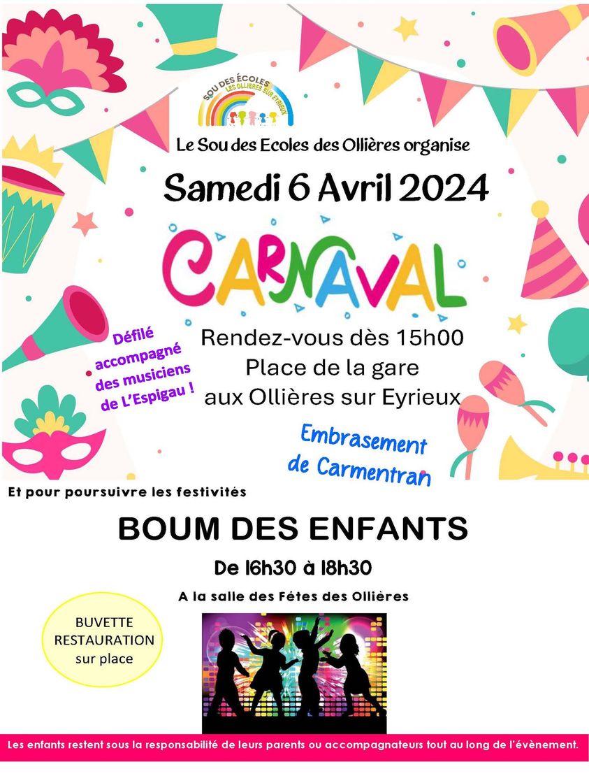 sous des ecoles carnaval