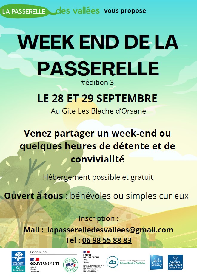 weekend de la passerelle