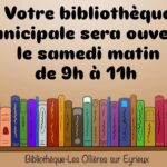 La Bibliothèque sera ouverte le samedi-matin