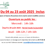 la permanence du secrétariat au mois d’août